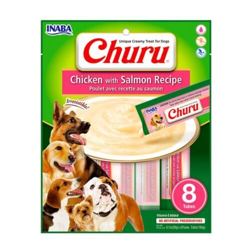 Churu Dog Pollo y  Atún / Pollo y Salmón 8 Unidades