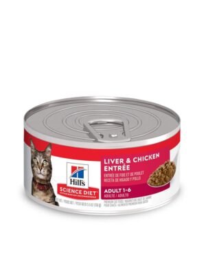 FELINE ADULT LIVER & CHICKEN 5.5 OZ Comida Húmeda Hills Science Diet Feline Adult Liver & Chicken 5.5 Oz