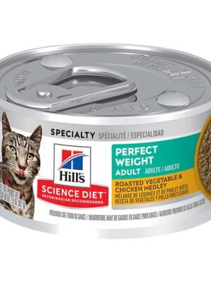 FELINE ADULT PERFECT WEIGHT 2.9OZ (80 GR) Comida Húmeda Hills Science Diet Feline Adult Perfect Weight 2.9 Oz (80 g)