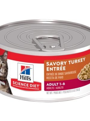 FELINE ADULT TURKEY 5.5 OZ Comida Húmeda Hills Science Diet Feline Adult Turkey 5.5 Oz