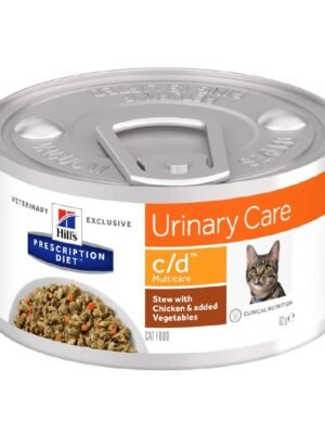 FELINE CD MULTICARE CHICKEN 5.5 OZ Comida Húmeda Hills Prescription Diet Feline c/d Multicare Chicken 5.5 Oz
