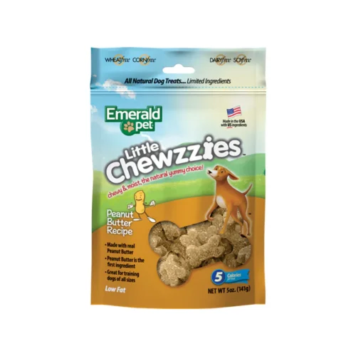 little_chewzzies_penaut_butter_666x Emerald Pet Dog Snack Mantequilla de Maní/Salmón 141 g