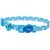 Collar Para Gato Coastal Fashion Flores Daisy Azul / Naranja