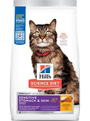 Feline-Adult-Sensitive-Stomach Hills Science Diet Feline Adult Sensitive Stomach 3.5 Lb