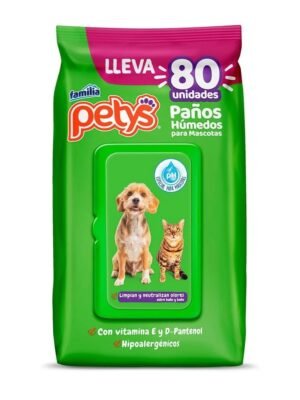 Flushy Pets Toallitas Húmedas 80 Unidades