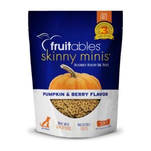 Fruitables Dog Snack Skinny Minis Calabaza y Arándanos 141 g