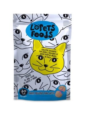 Galletas Rellenas Para Gatos Lopets 70 g