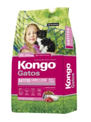 Diseño sin título - 6 Kongo Gatitos Carne y Leche Bolsa 1 kg