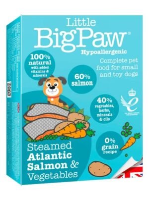 Little-Big-Paw-Dog-Steamed-Atlantic-Salmon Little Big Paw Dog Steamed Atlantic Salmón/Pato 150 g