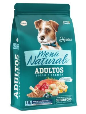 Menú Natural Perros Pollo Salmón 1.5 kg