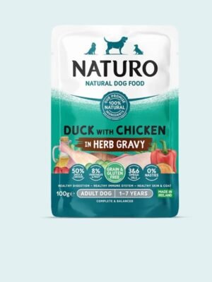 Naturo Gatos Adultos Grain & Gluten Free Pouch Pato 100 g
