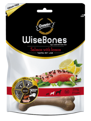 Wisebones Salmón y Limón/Pavo y Perejil 200 g