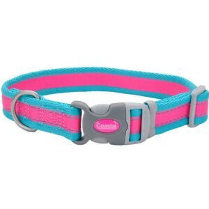 Collar Coastal Pro Para Perro Fucsia Con Azul S