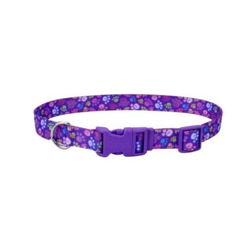 Collar Para Perro Coastal Style Huellas Morado