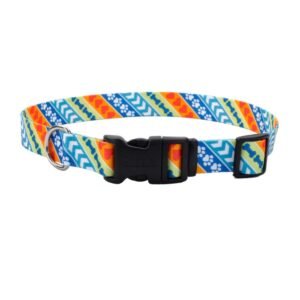 Collar Para Perro Coastal Style Amor y Paz Amarillo