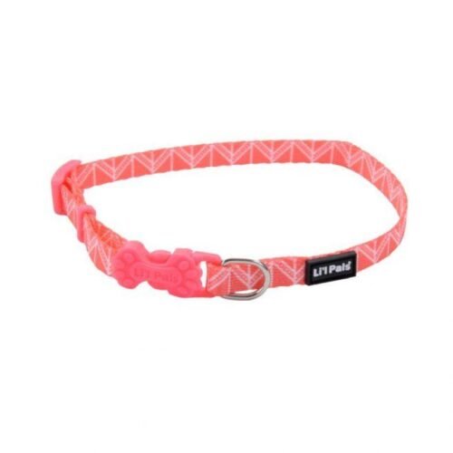 Collar Para Perro Lil Pals Mosaico Gris / Tribal Rosado / Huellas Morado