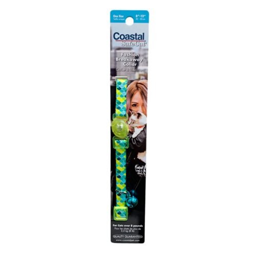 X_coastal-collar-cat-scales-petting8947 Collar Para Gato Coastal Fashion Escamas / Florecer/ Rombos