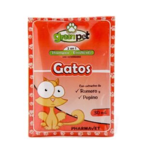 Shampoo Greenpet Para Gatos Sachet x 30 ml