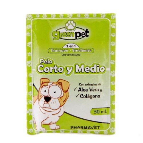 _5_7_5757457415741000070 Shampoo Greenpet Para Perros Pelo Corto/Medio x 30 ml
